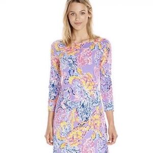 Lilly Pulitzer Vibrant Patterned 3/4 Sleeve Dress